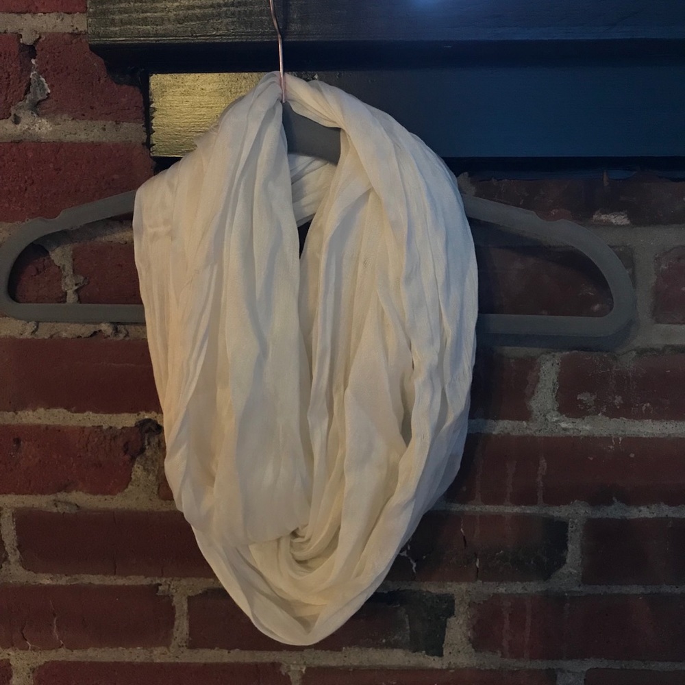 Cream infinity scarf